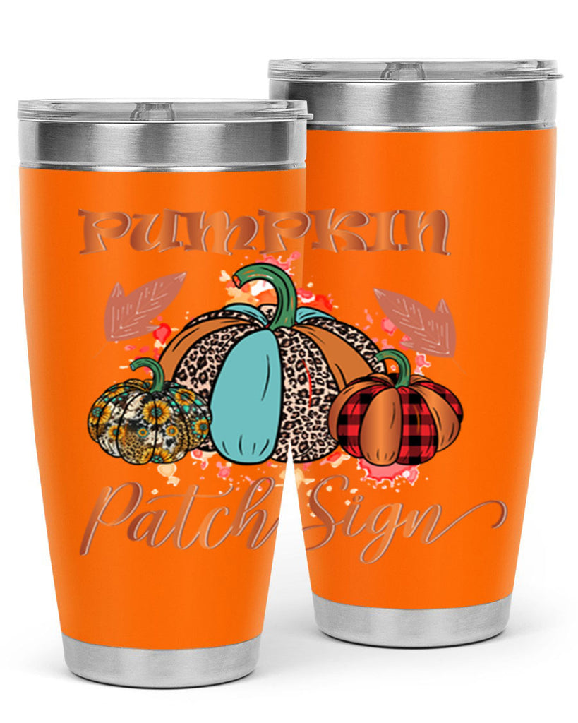 Pumpkin Patch Sign 530#- fall- Tumbler