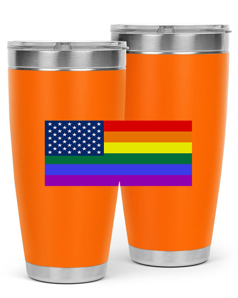 Rainbow american flag 11#- lgbt- Tumbler