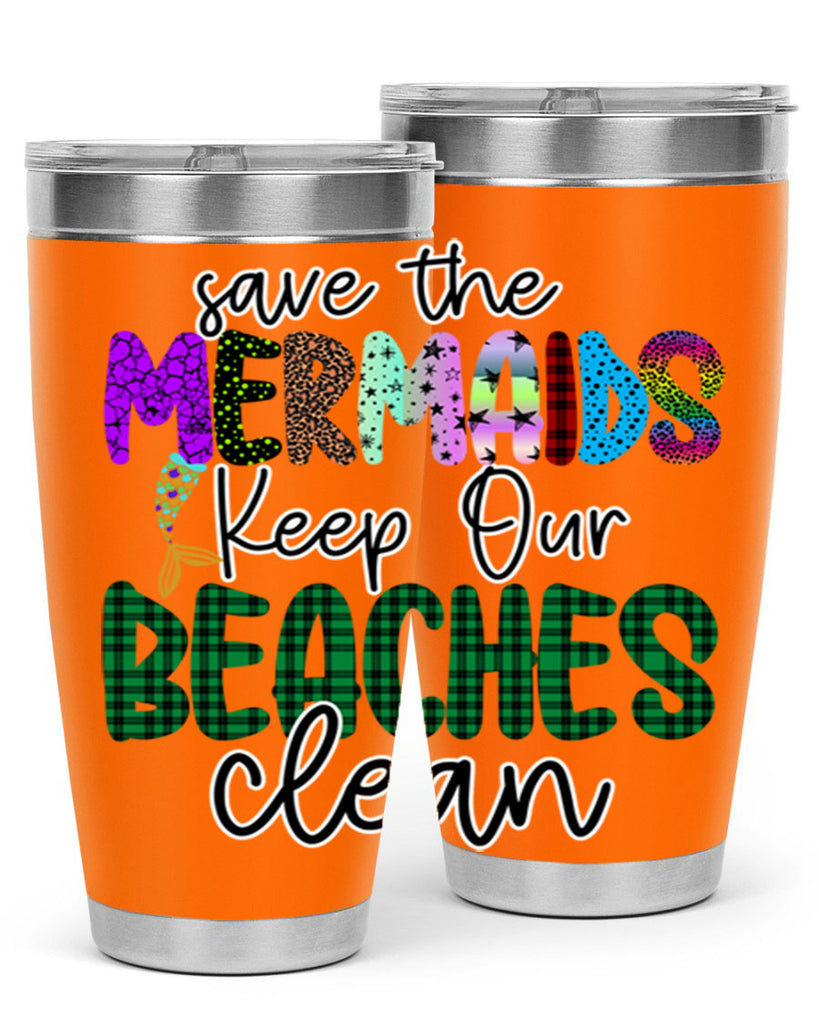 Save The Mermaids Keep Our 575#- mermaid- Tumbler