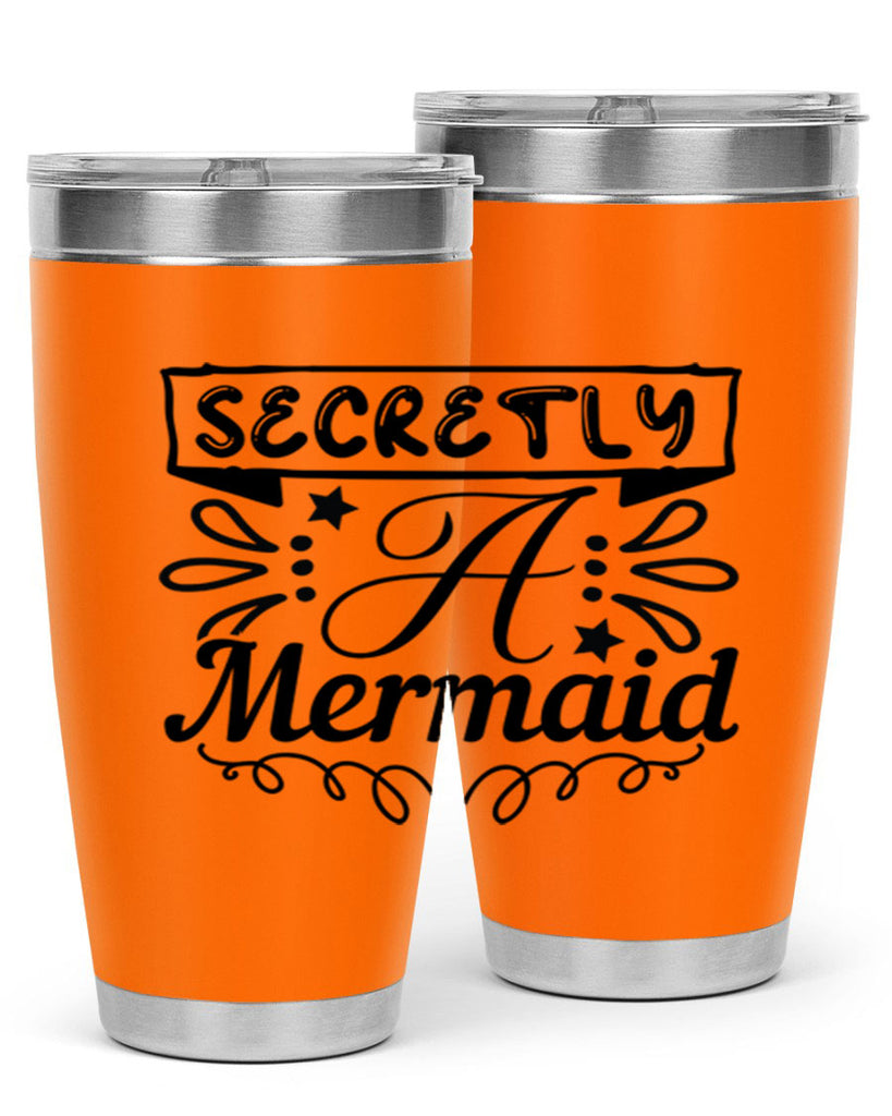 Secretly a mermaid 579#- mermaid- Tumbler