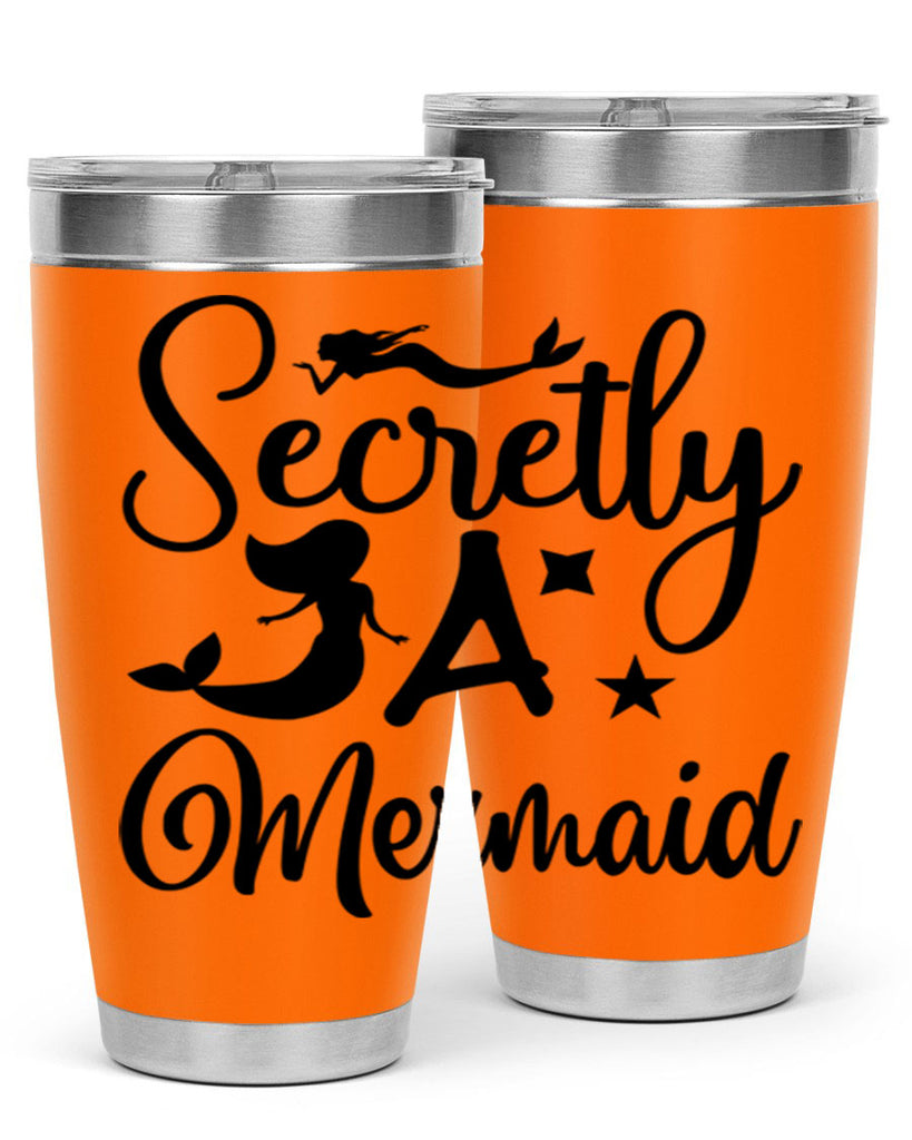 Secretly a mermaid 580#- mermaid- Tumbler