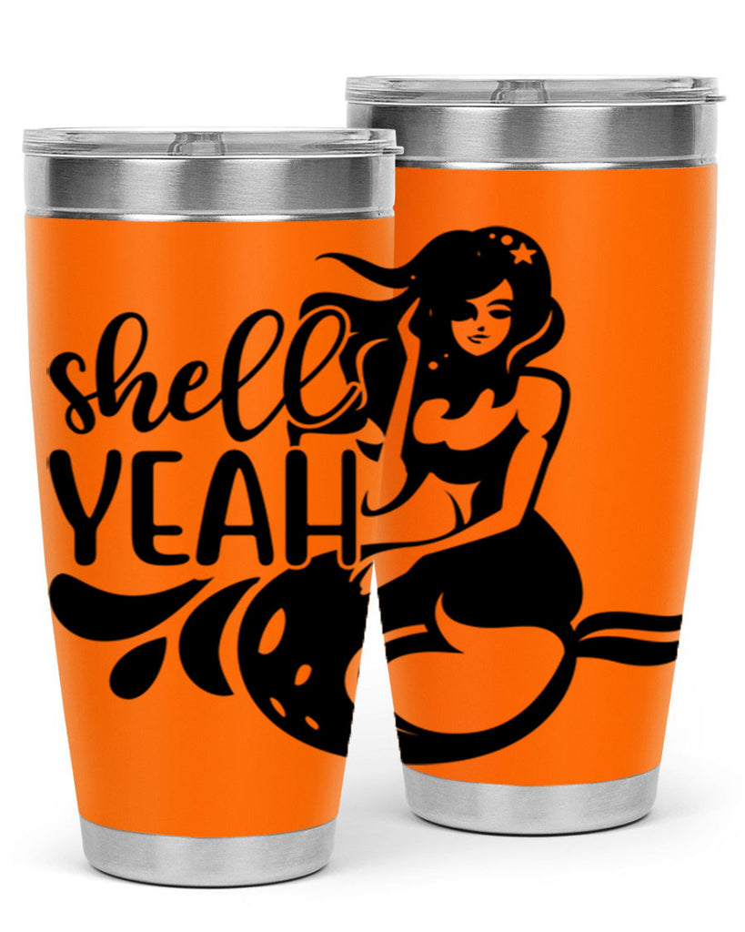 Shell yeah 596#- mermaid- Tumbler