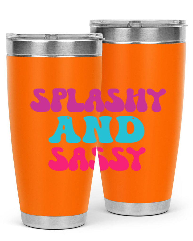 Splashy And Sassy 622#- mermaid- Tumbler