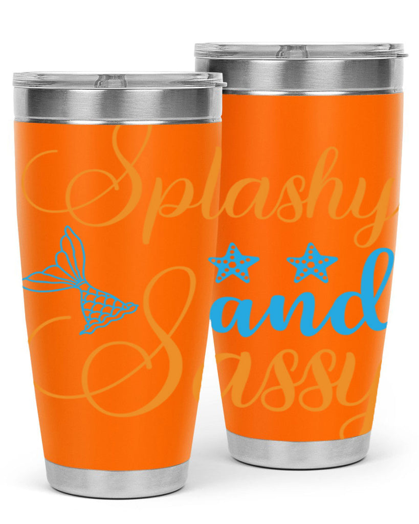 Splashy and Sassy Design 625#- mermaid- Tumbler