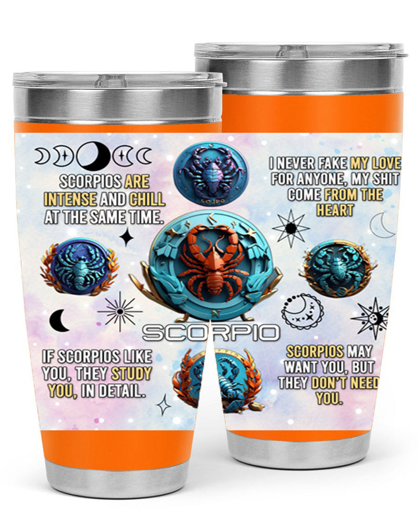 Straightscorpio 477#- zodiac- Tumbler