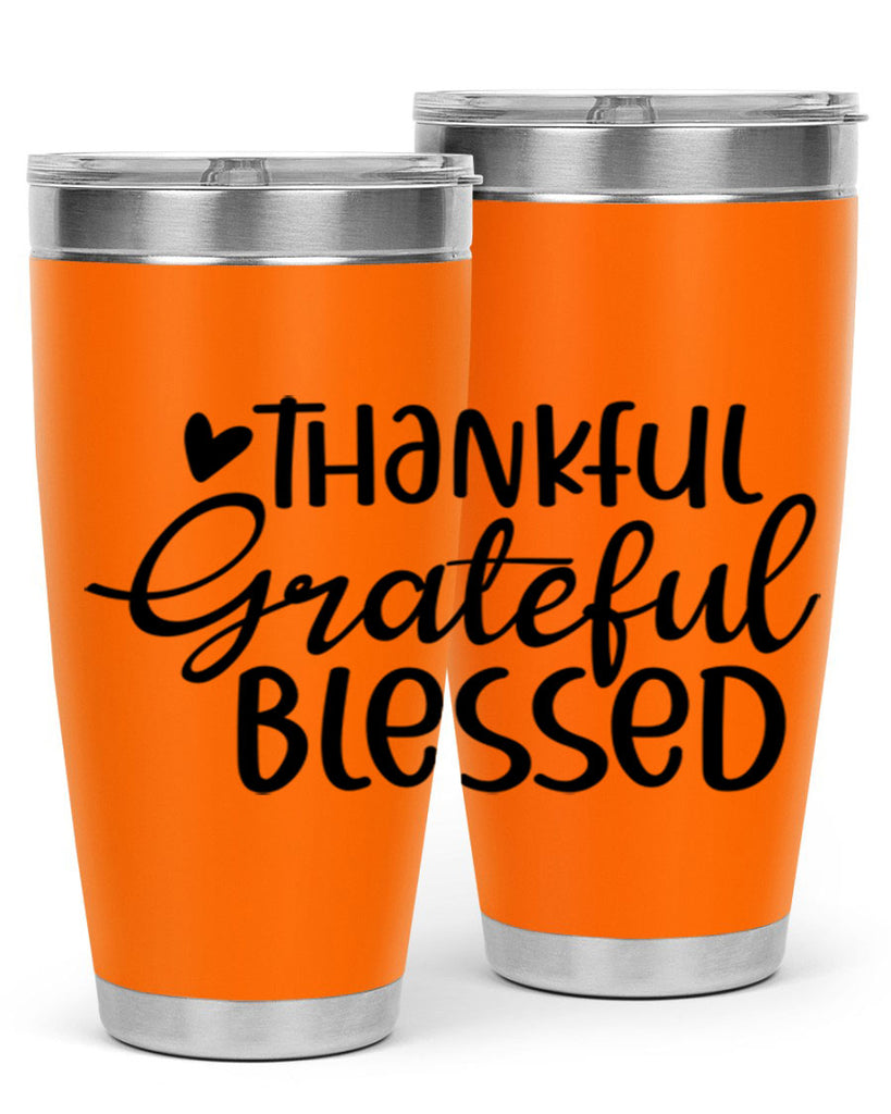 Thankful Grateful Blessed 605#- fall- Tumbler