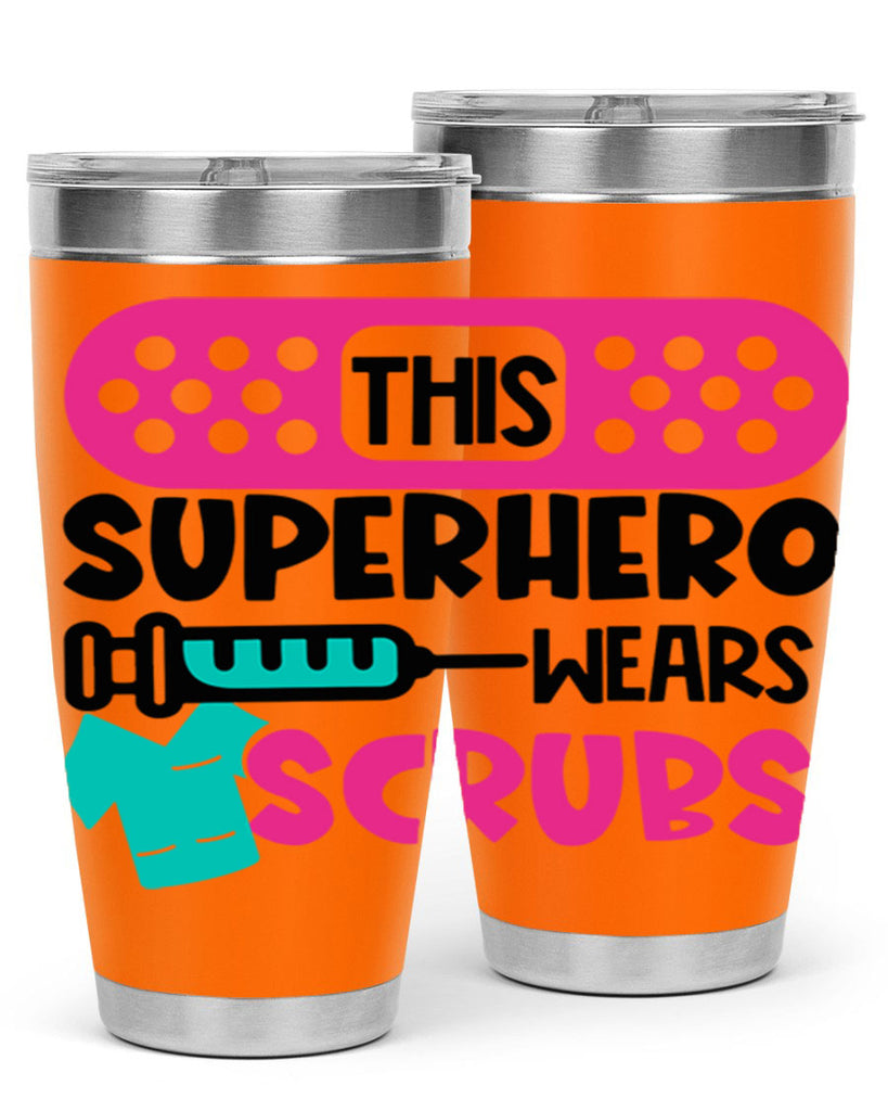 This Superhero Wears Scrubs Style Style 20#- nurse- tumbler