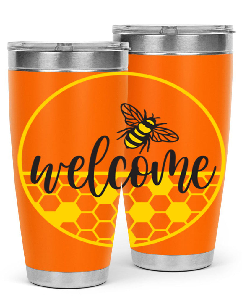 Welcome Bee and hive567#- spring- Tumbler