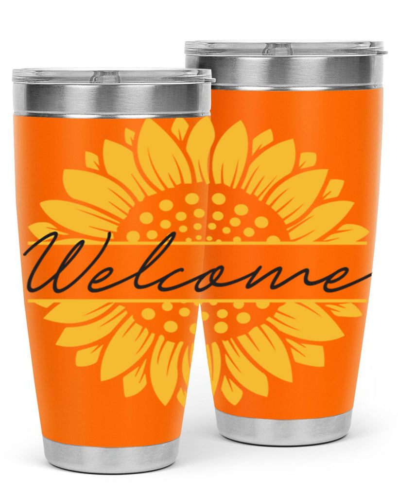 Welcome Sunflower585#- spring- Tumbler