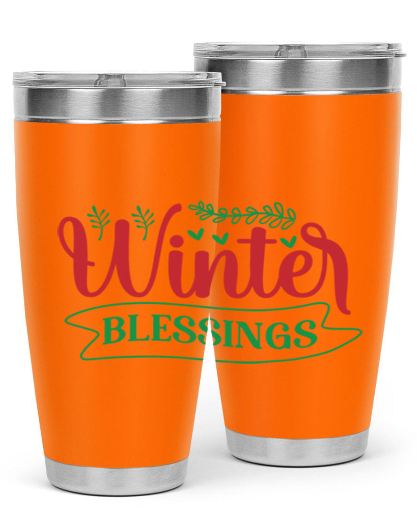 Winter Blessings 494#- winter- Tumbler