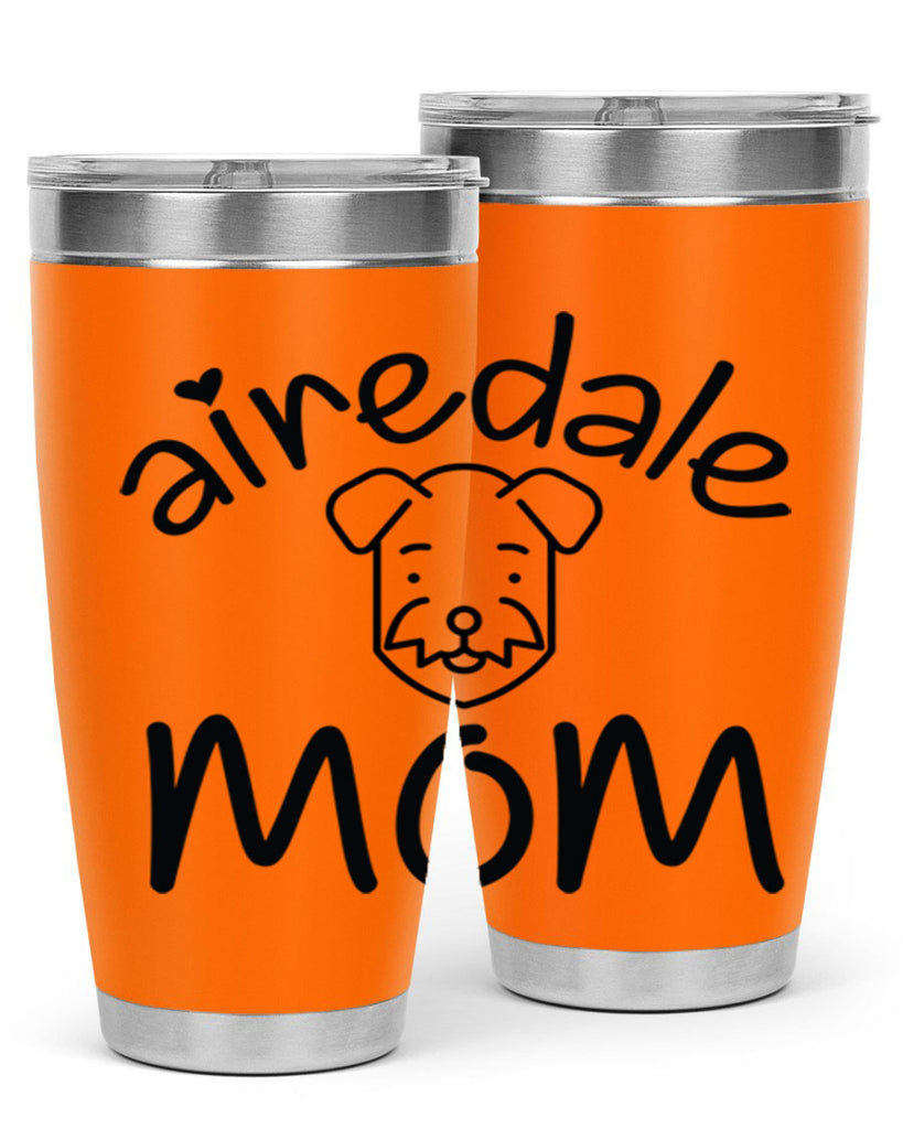 airedale mom 224#- mom- Tumbler