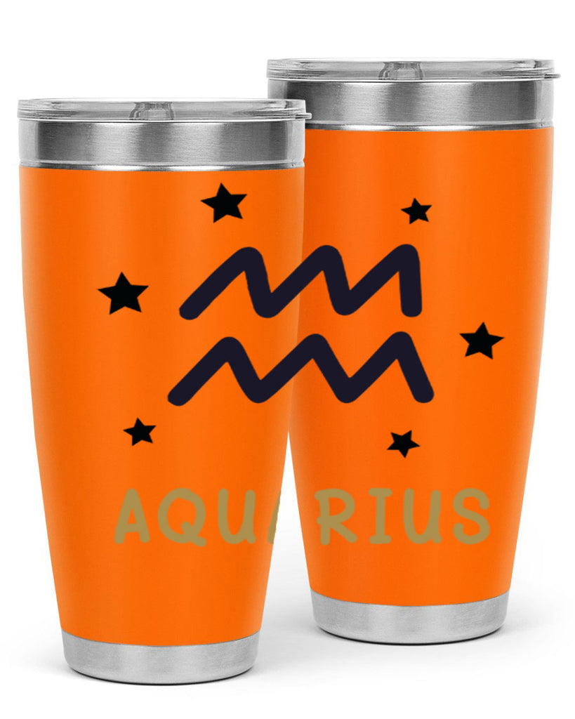 aquarius 83#- zodiac- Tumbler