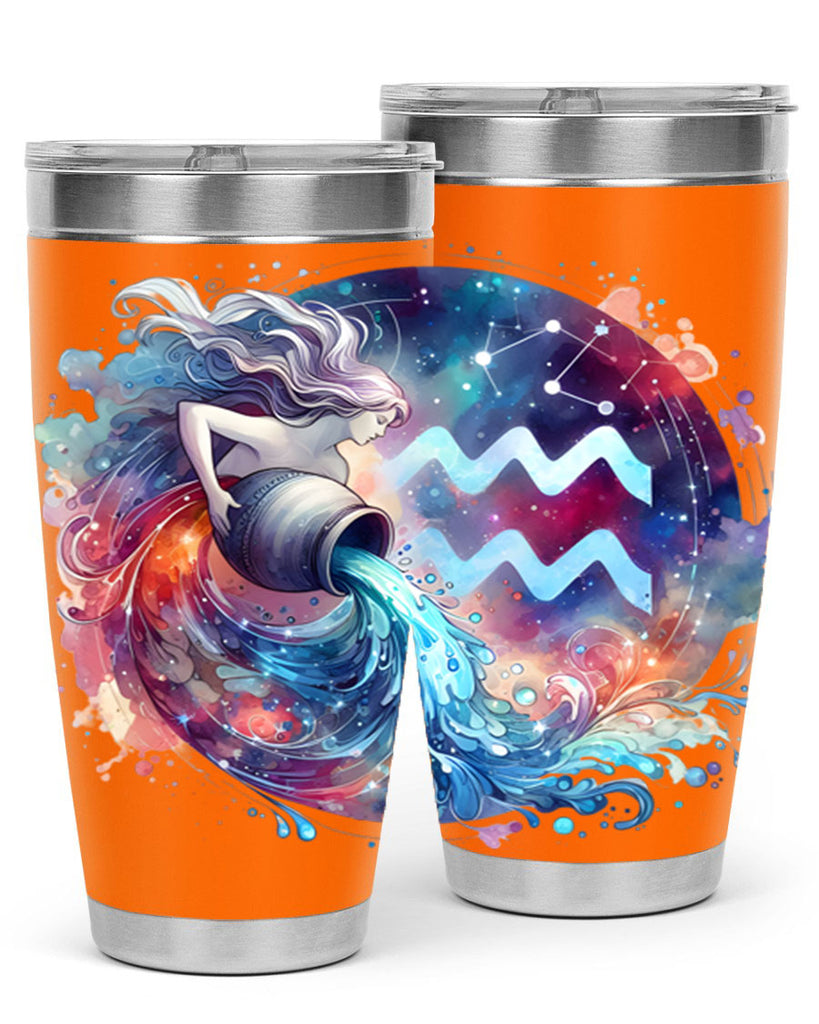 aquarius 90#- zodiac- Tumbler