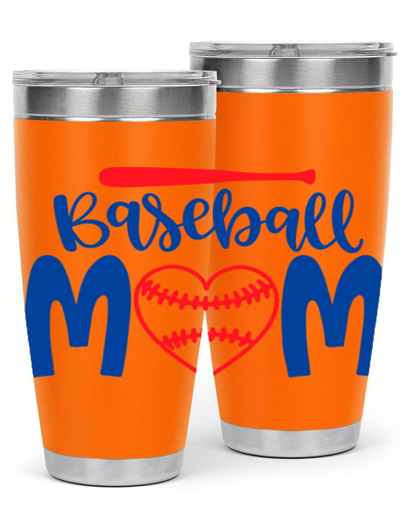 baseball mom 278#- mom- Tumbler