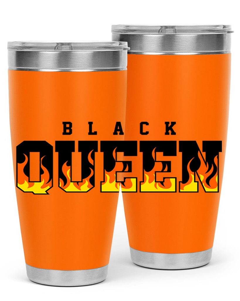 black queen flames 220#- black words phrases- Cotton Tank