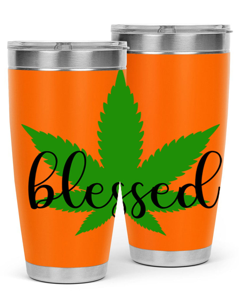 blessed 17#- marijuana- Tumbler