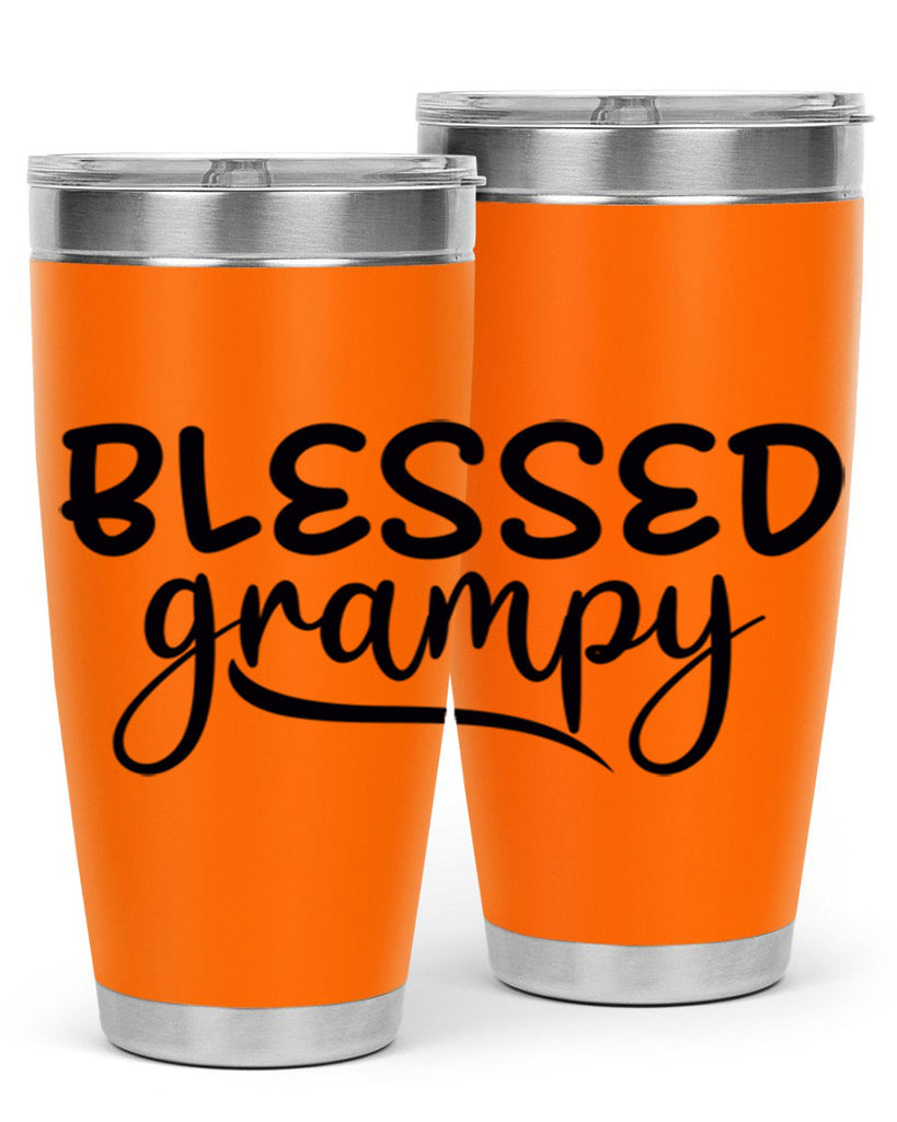 blessed grampy 77#- grandpa - papa- Tumbler