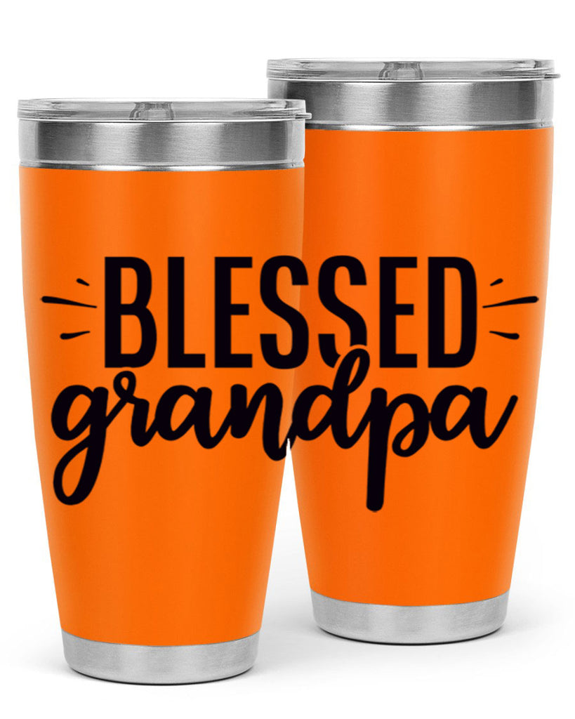 blessed grandpa 74#- grandpa - papa- Tumbler