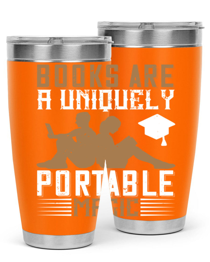 books are a uniquely portable magic 74#- reading- Tumbler