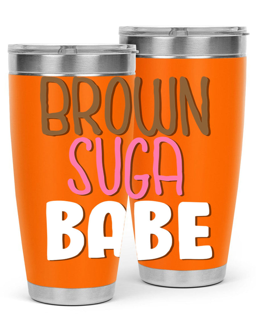 brown suga babe 190#- black words phrases- Cotton Tank