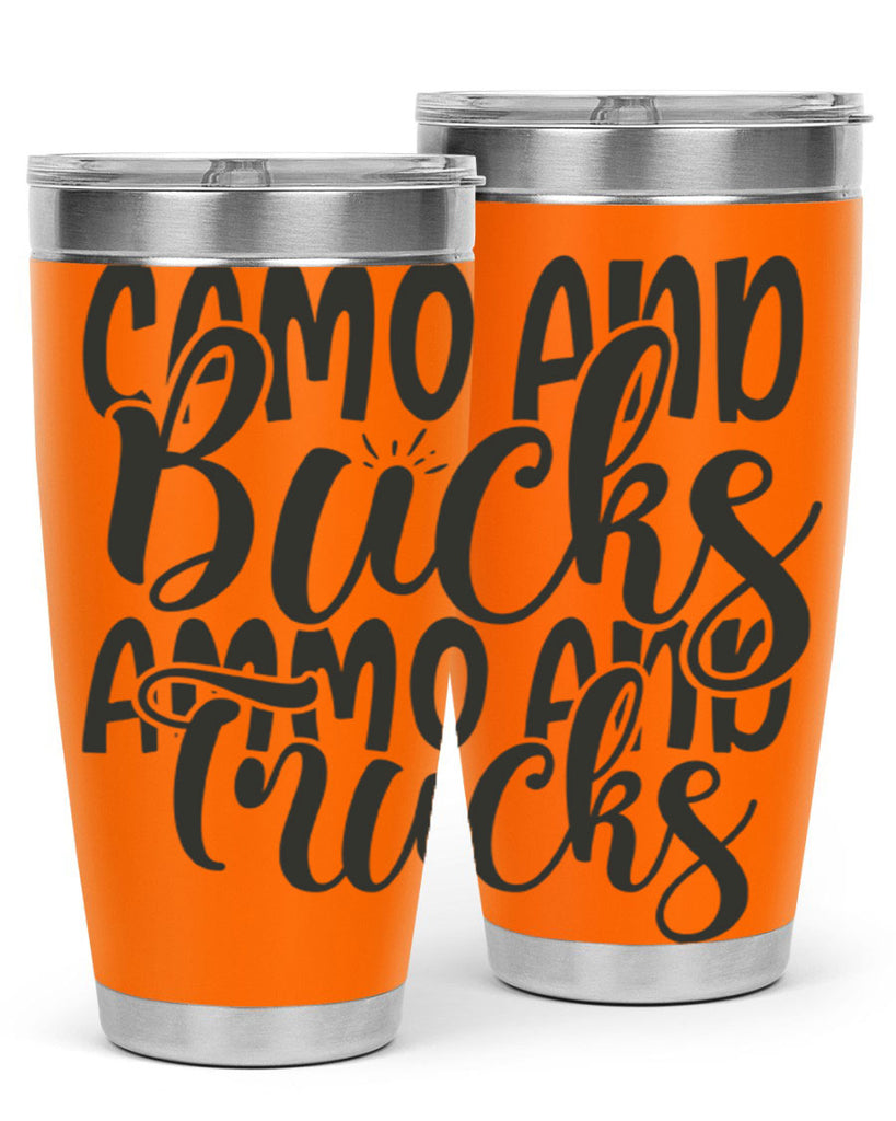 camo and bucks ammo and trucks 18#- hunting- Tumbler