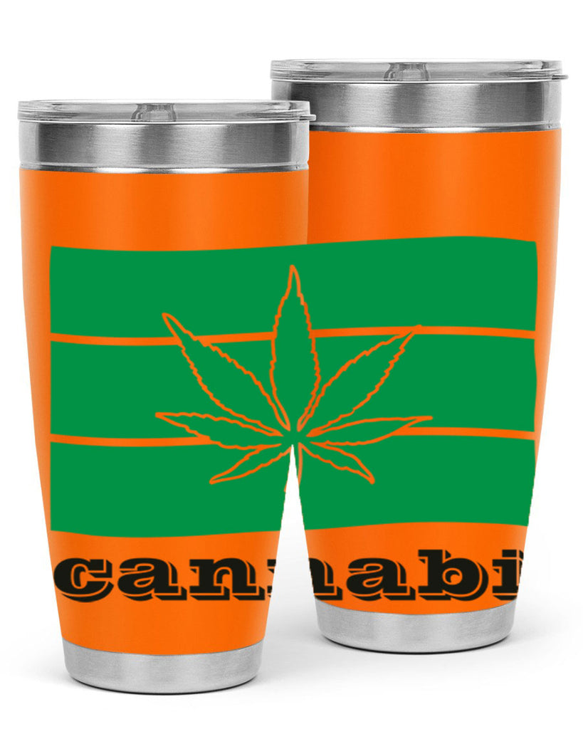 cannabi flag 36#- marijuana- Tumbler