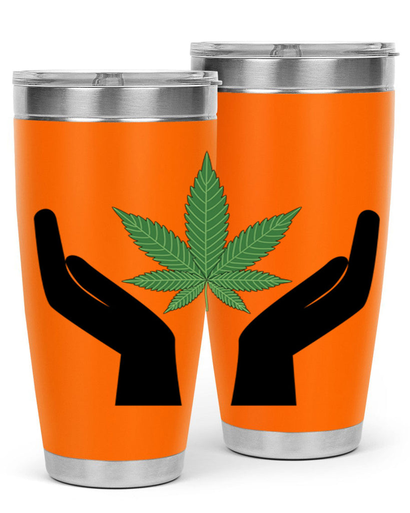 cannabis hands 44#- marijuana- Tumbler