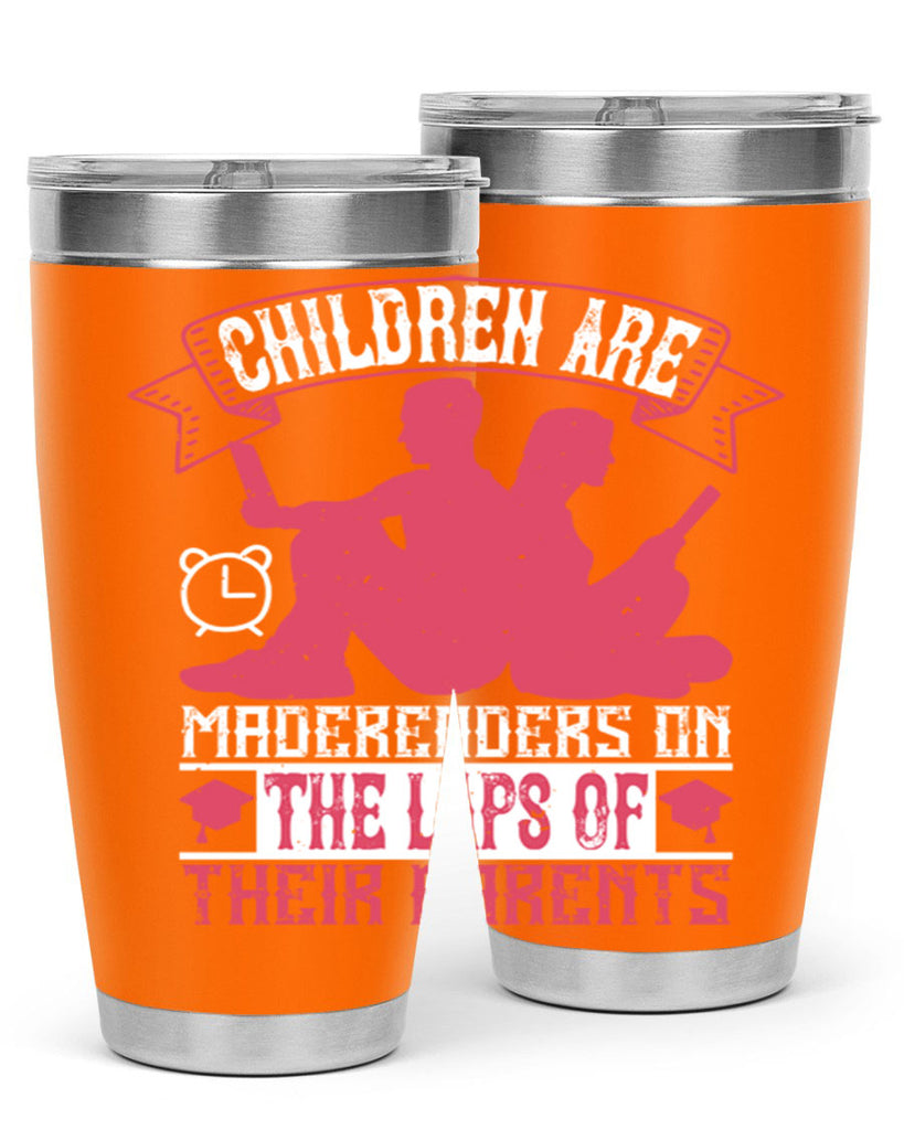 children are made readers on the laps of their parents 73#- reading- Tumbler