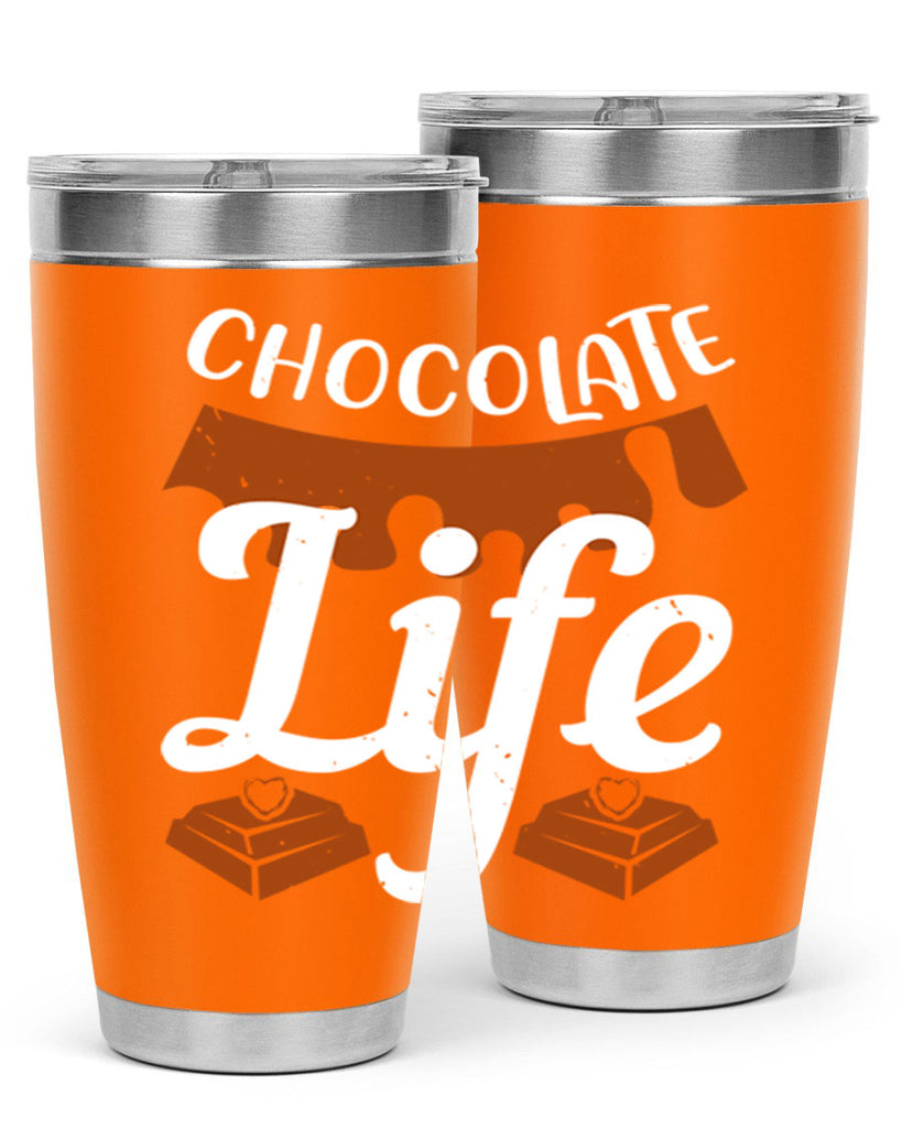 chocolate life 45#- chocolate- Tumbler