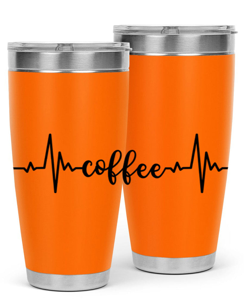 coffee heartbeat 246#- coffee- Tumbler