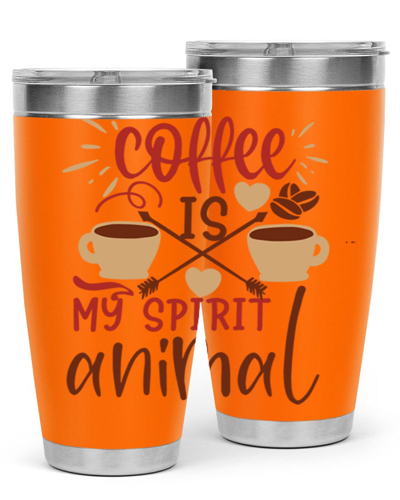 coffee is my spirit animal 217#- coffee- Tumbler