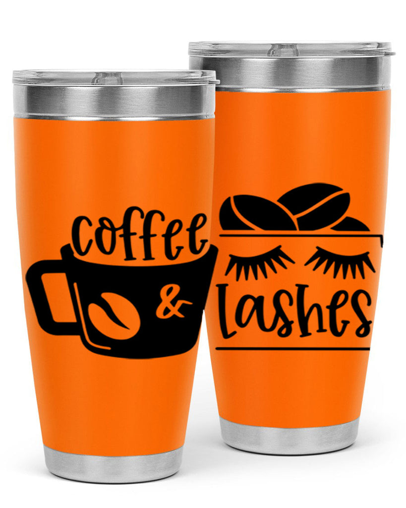 coffee lashes 176#- coffee- Tumbler