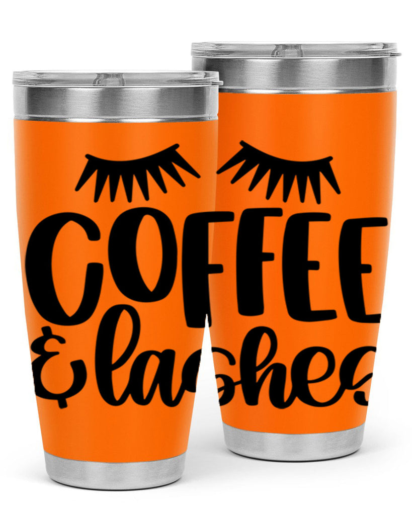 coffee lashes 177#- coffee- Tumbler