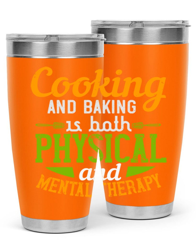 cooking and baking is both physical and mental therapy 1#- cooking- Tumbler