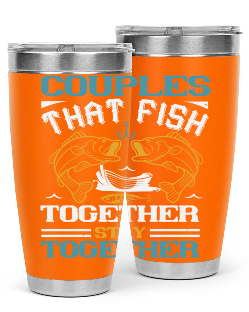 couples that fish together 169#- fishing- Tumbler