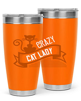 crazy cat lady Style 43#- cat- Tumbler