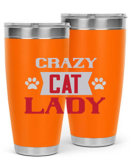 crazy cat lady Style 44#- cat- Tumbler