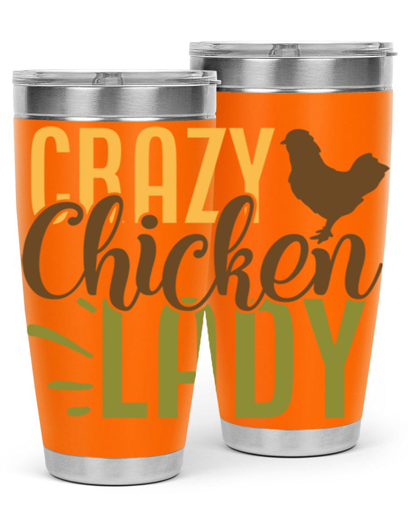 crazy chicken lady 18#- farming and gardening- Tumbler