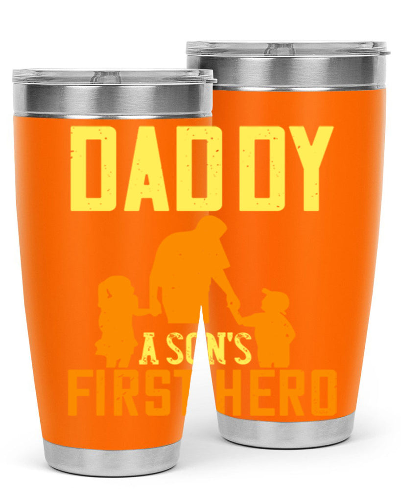 daddy a sons first hero 249#- fathers day- Tumbler