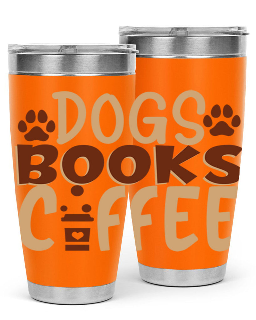 dogs books coffee 214#- coffee- Tumbler