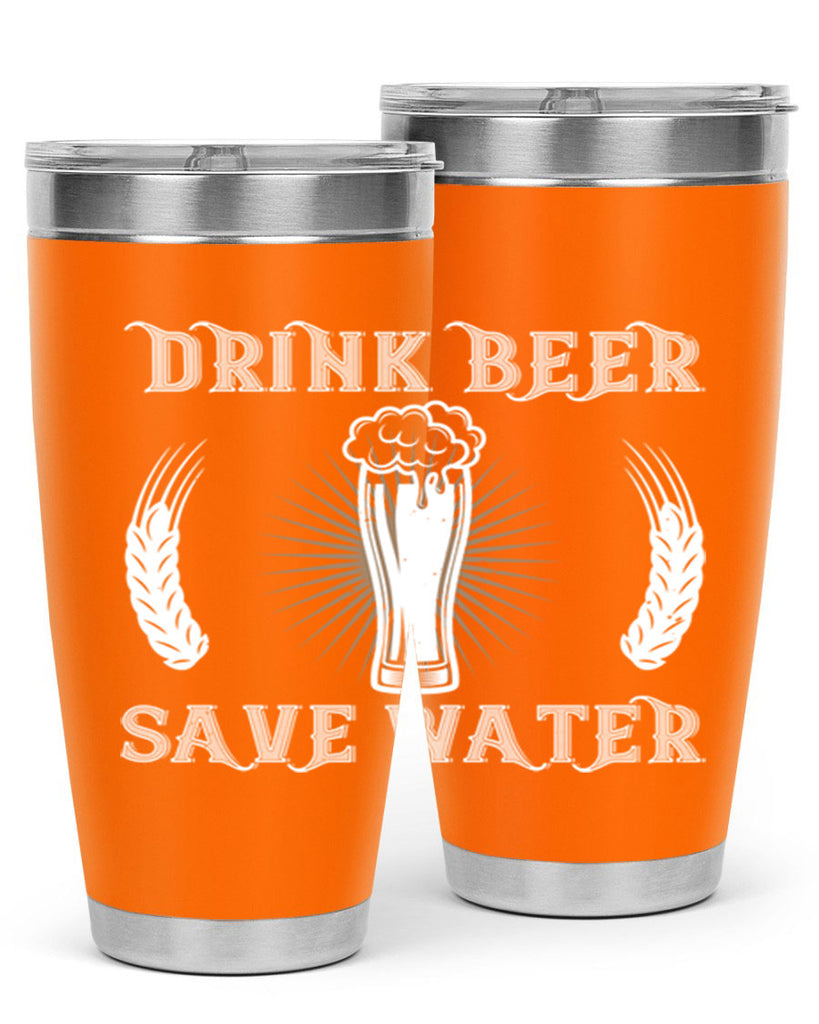 drink beer save water 93#- beer- Tumbler