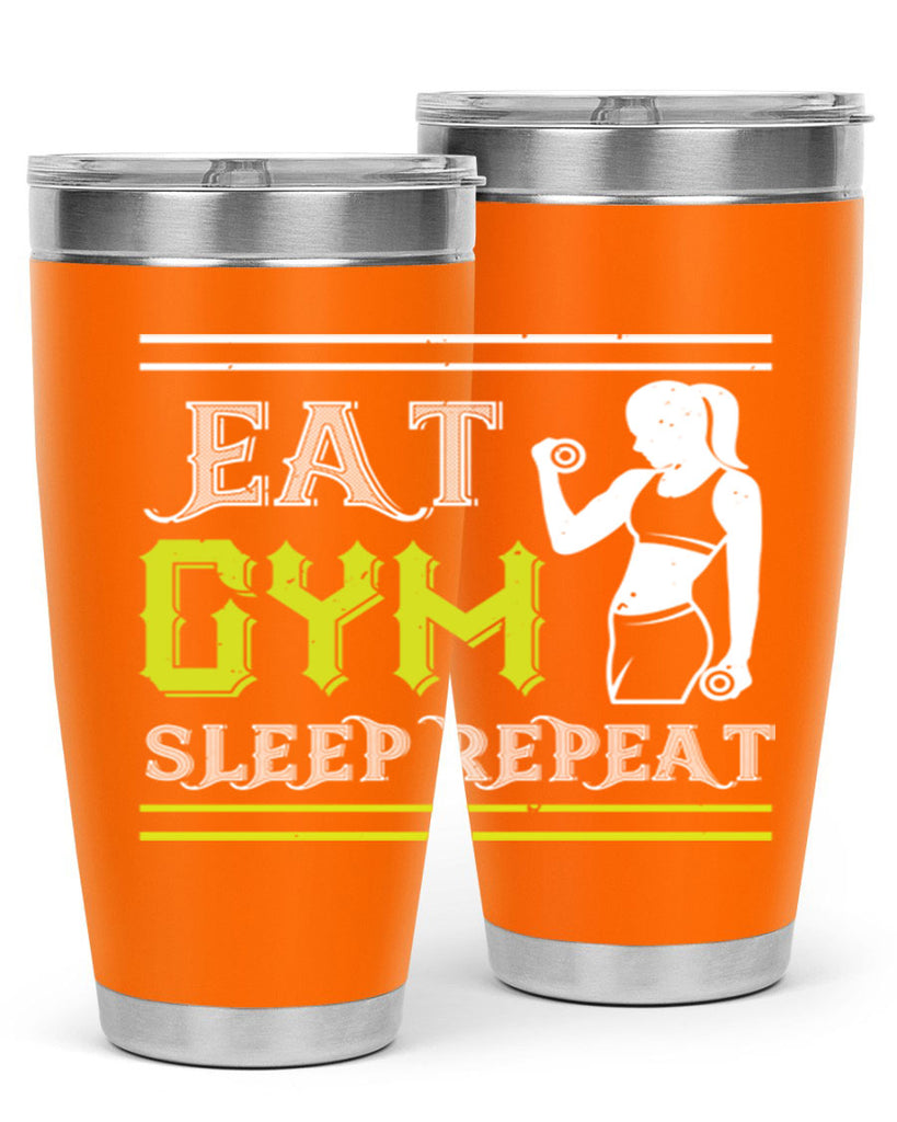 eat gym sleep repeat 69#- gym- Tumbler