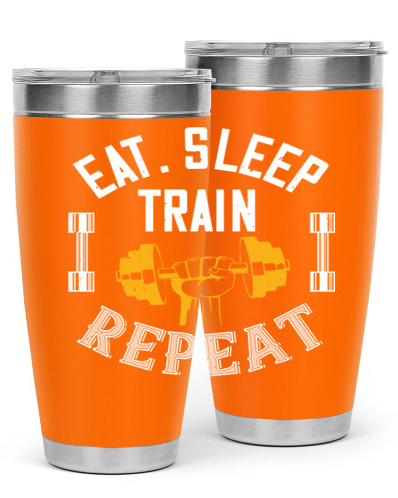 eat sleep train rapid 56#- gym- Tumbler