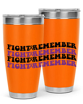 fight remember 142#- alzheimers- Tumbler