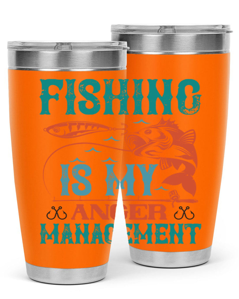 fishing is my anger management 144#- fishing- Tumbler