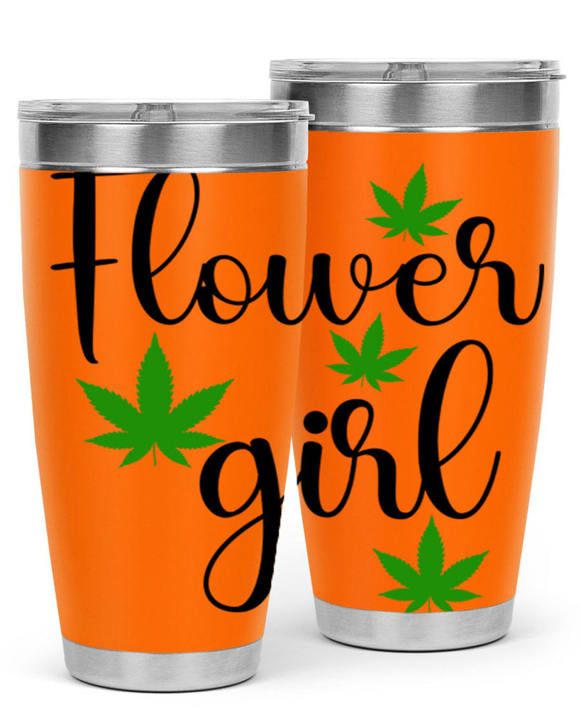 flower girl cannabis 84#- marijuana- Tumbler