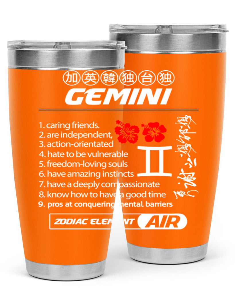 gemini 242#- zodiac- Tumbler