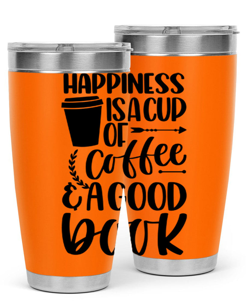 happiness is a cup of coffee 39#- reading- Tumbler