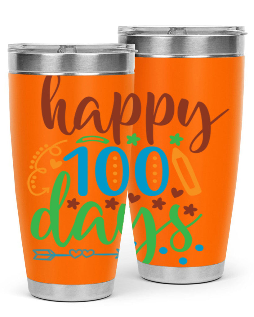 happy 100 days 10#- 100 days of school- Tumbler