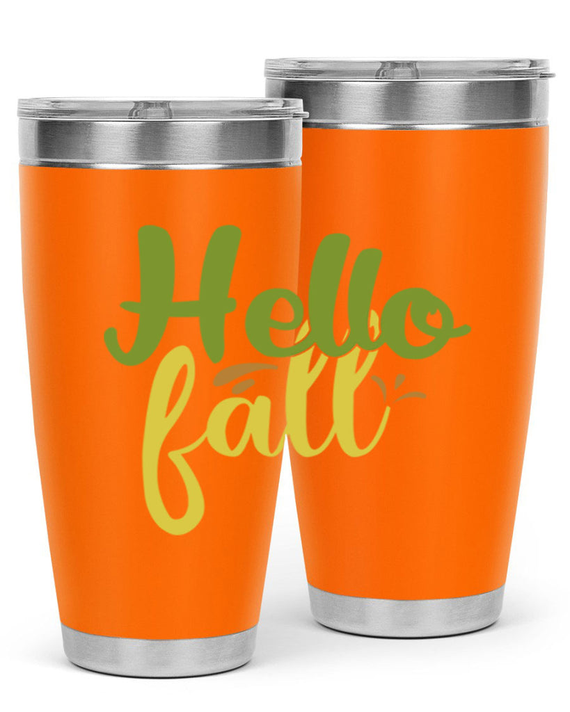 hello fall 55#- thanksgiving- Tumbler